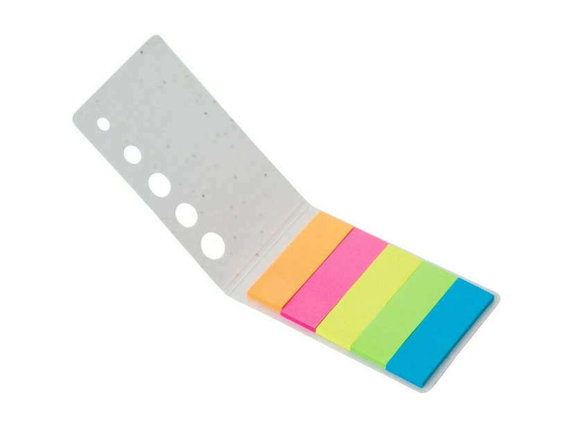 Karteczki samoprzylepne w okładce z papieru z nasionami