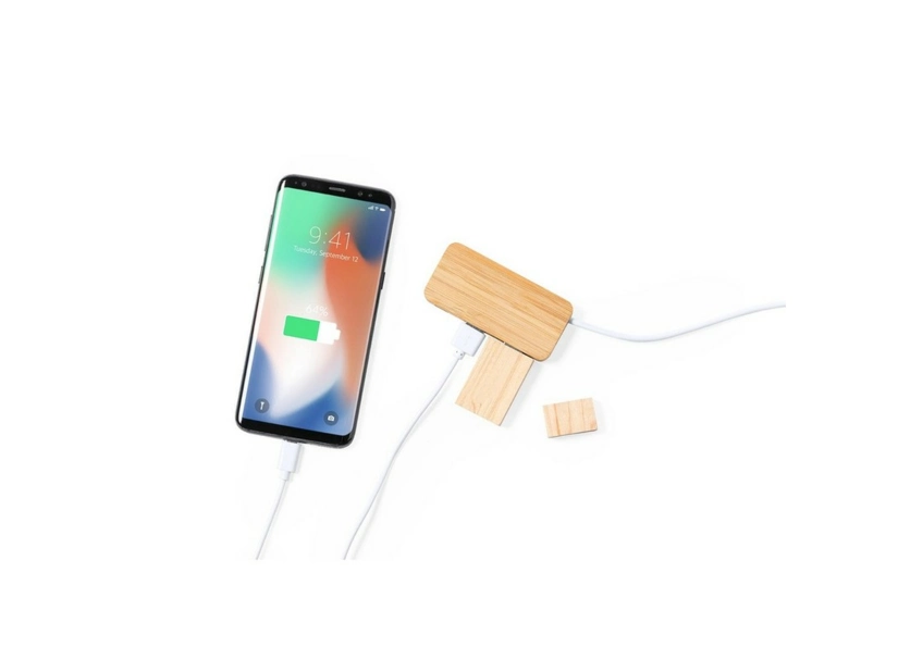 Bambusowy hub USB 2.0 z USB typu C