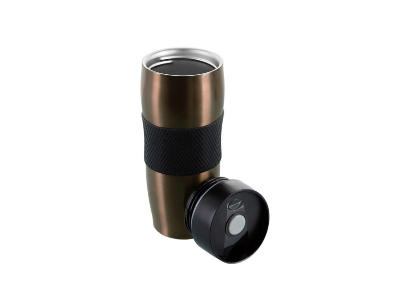 Kubek termiczny 350 ml, klasa termiczna: 3 +leakproof, brązowy