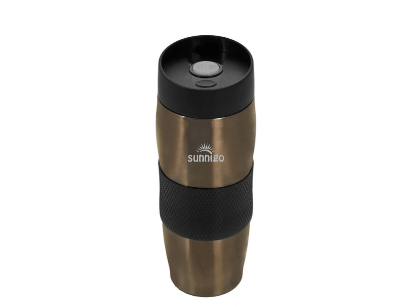Kubek termiczny 350 ml, klasa termiczna: 3 +leakproof, brązowy