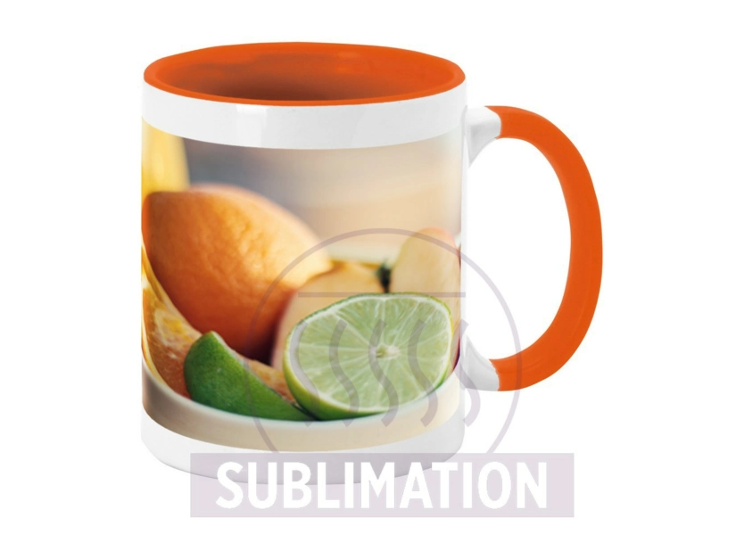 Kubek ceramiczny 350 ml, pomarańczowy