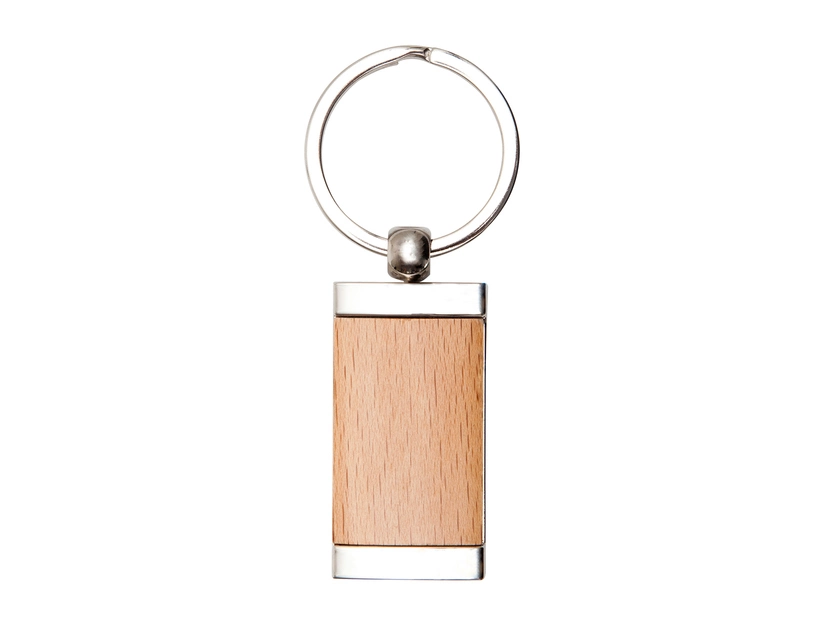 Brelok drewniany Woodsy, jasnego koloru