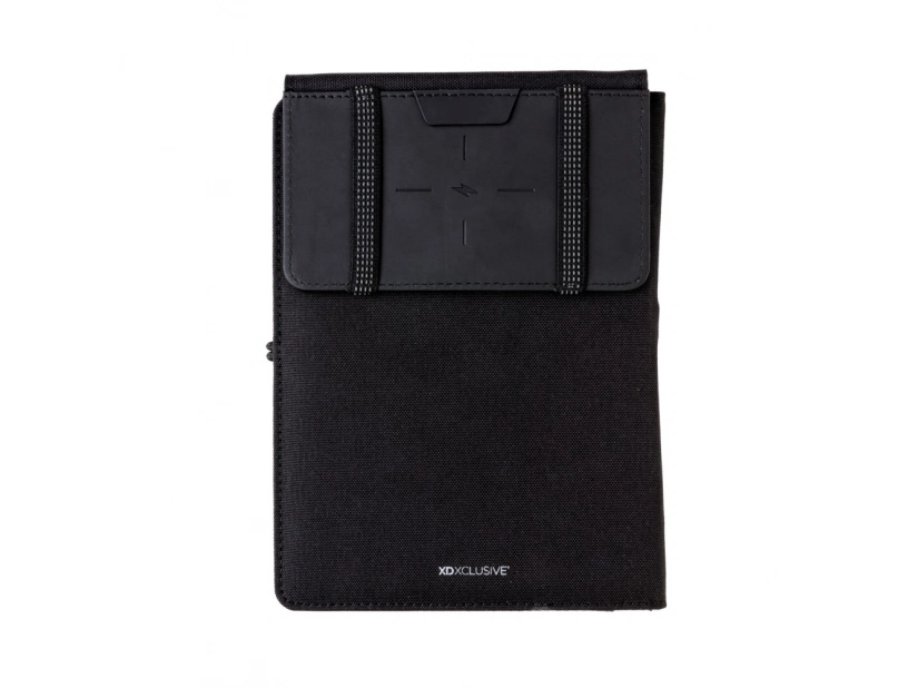 Teczka z power bankiem bezprzewodowym 4000mAh 5W, notatnik A4