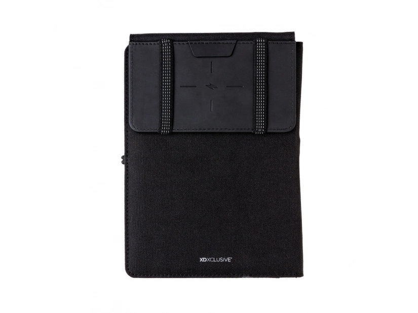 Teczka z power bankiem bezprzewodowym 4000mAh 5W, notatnik A4