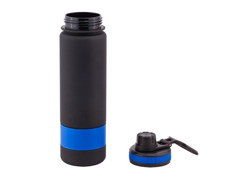 Bidon Facile 900 ml, niebieski/czarny 