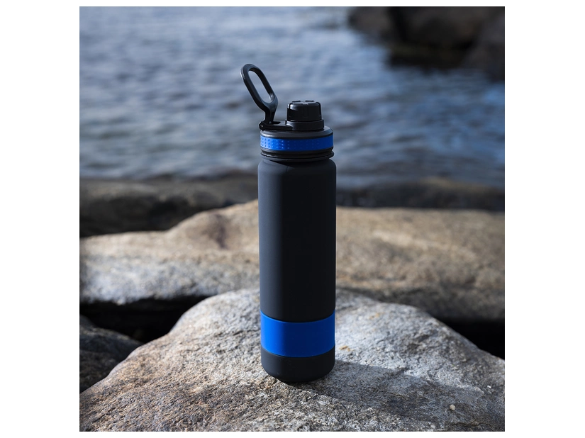 Bidon Facile 900 ml, niebieski/czarny 