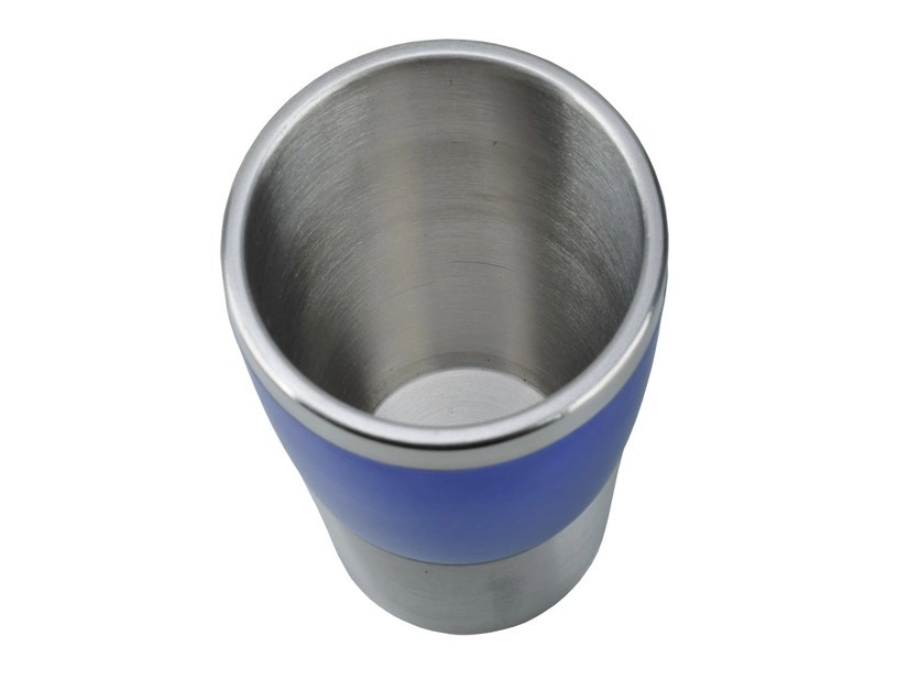 Kubek termiczny Resolute 380 ml, niebieski/srebrny 