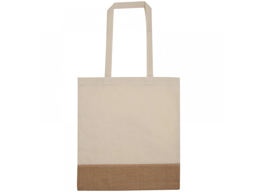 Torba bawełniana z jutowym dnem
