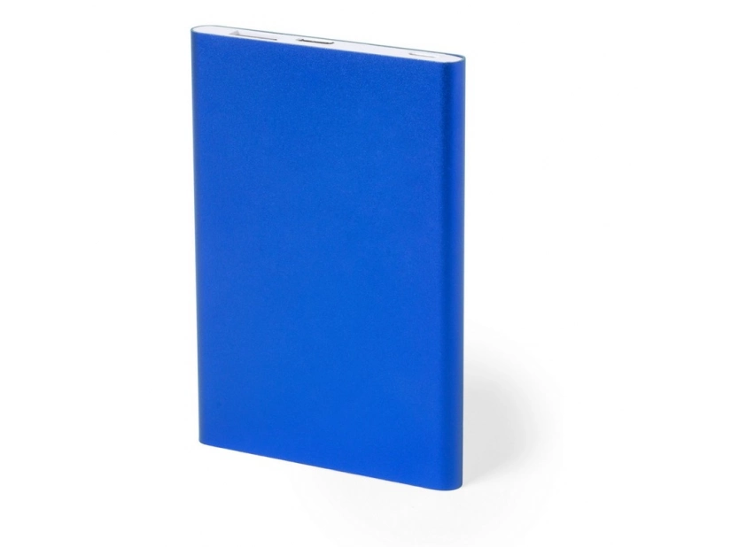 Power bank aluminiowy granatowy z grawerem logo 2200 mAh