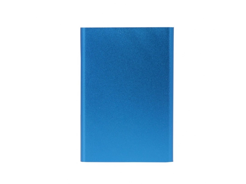 Power bank aluminiowy granatowy z grawerem logo 2200 mAh