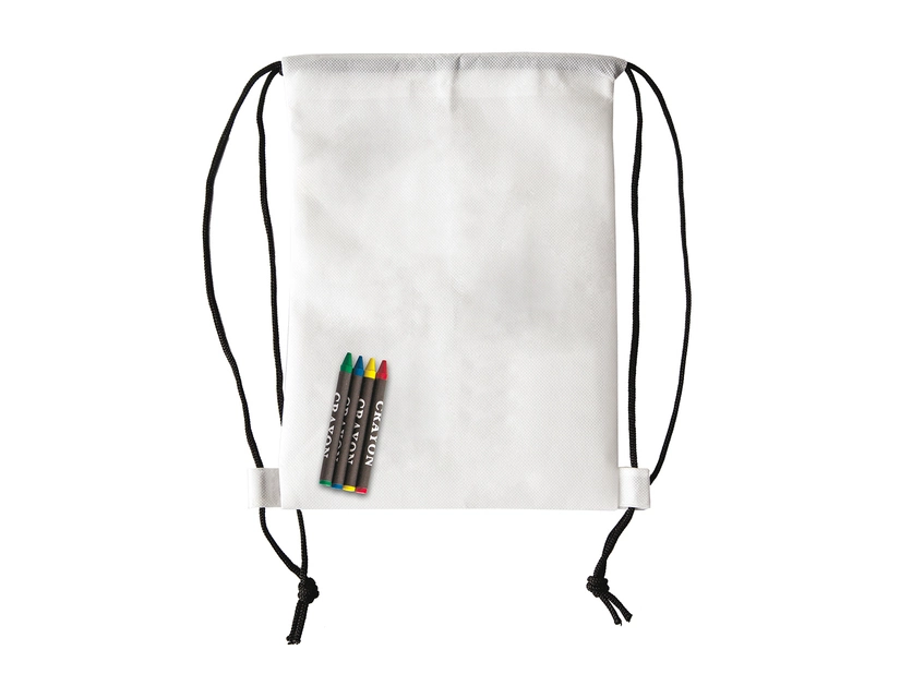 Plecak z kredkami Crayonme, biały