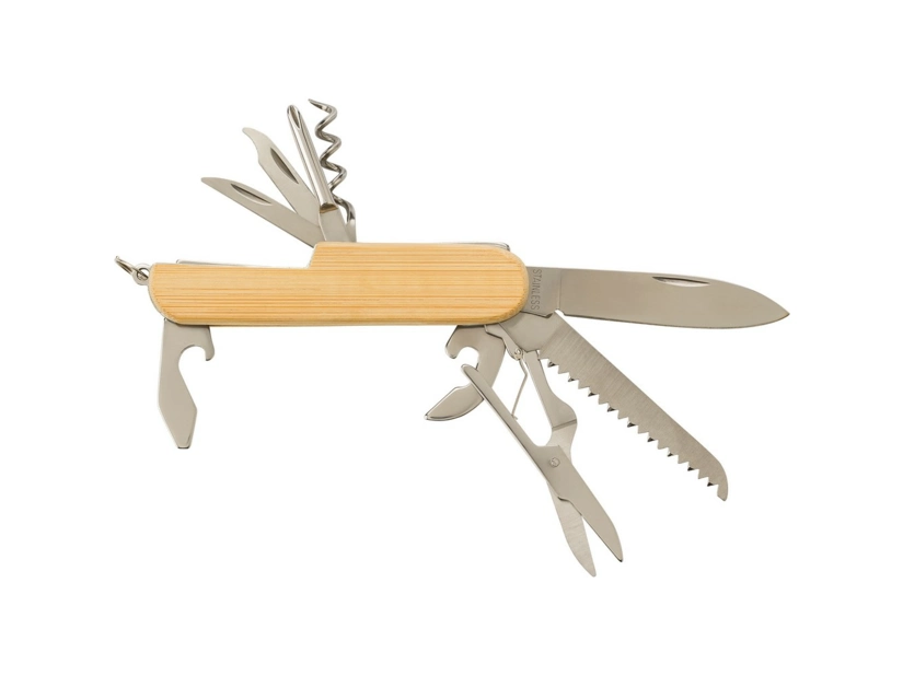 Nóż wielofunkcyjny 9 el., scyzoryk, brelok