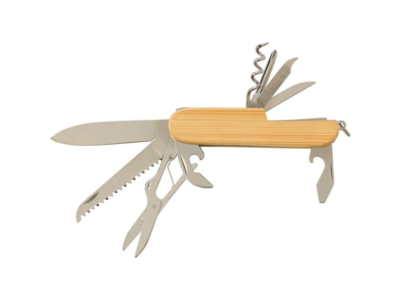 Nóż wielofunkcyjny 9 el., scyzoryk, brelok