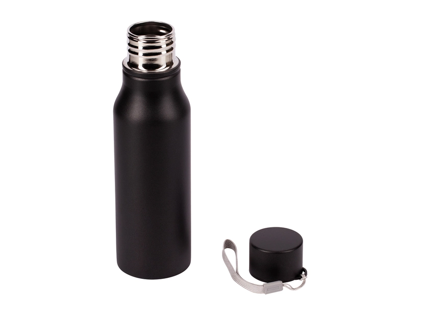 Bidon stalowy Fun Tripping 700 ml, czarny 