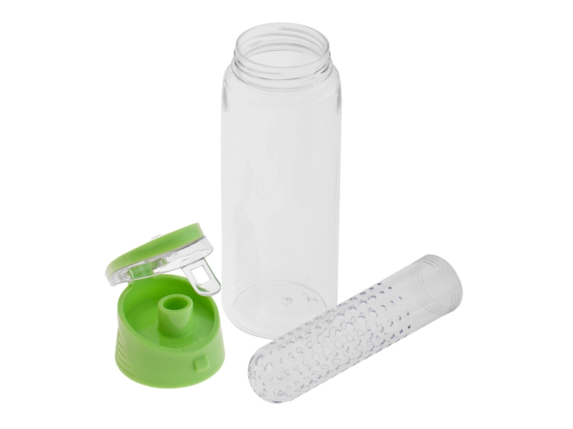 Bidon Frutello 700 ml, zielony/transparentny