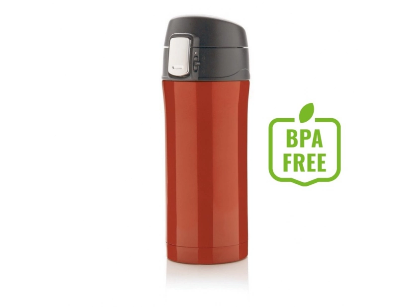 Kubek termiczny z nadrukiem, klasa termiczna: 3, czerwony