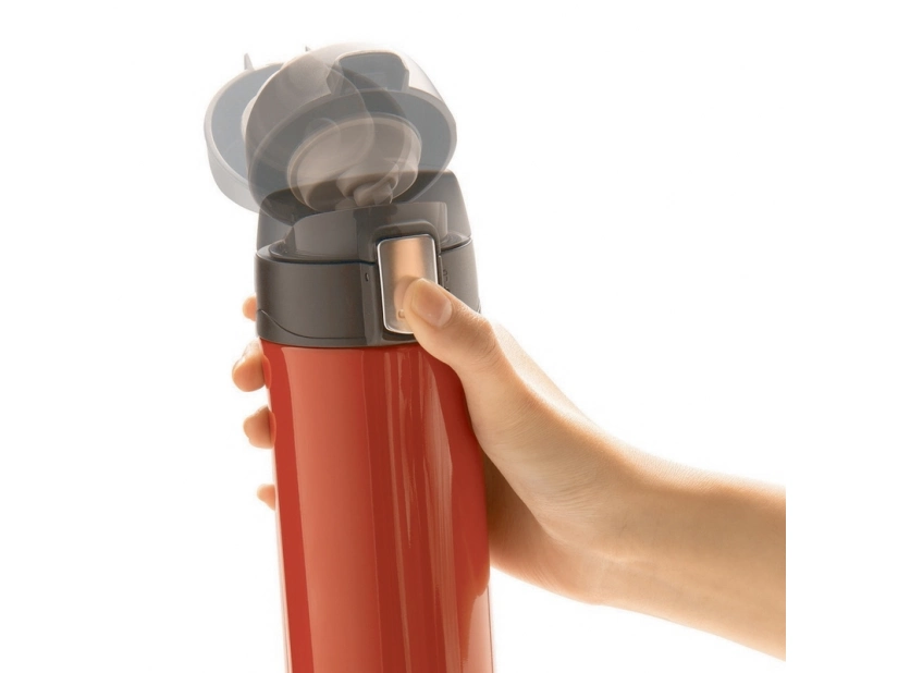 Kubek termiczny z nadrukiem, klasa termiczna: 3, czerwony