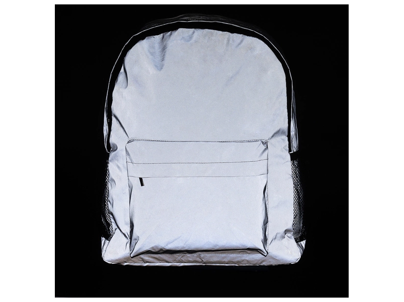 Plecak odblaskowy na laptop Antar, srebrny