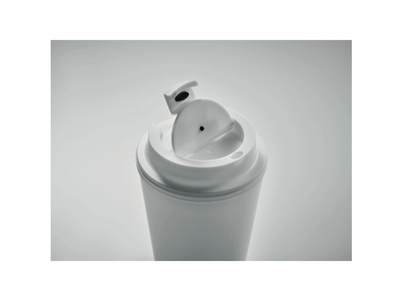 Kubek z recyklingu z PP 300 ml Tridus, biały