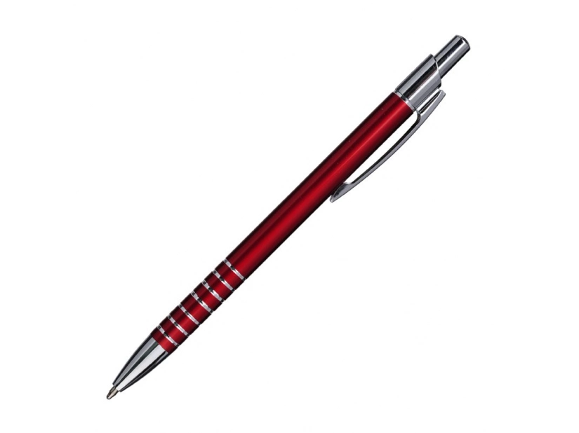 Długopis metalowy czerwony z grawerem logo – Bonito