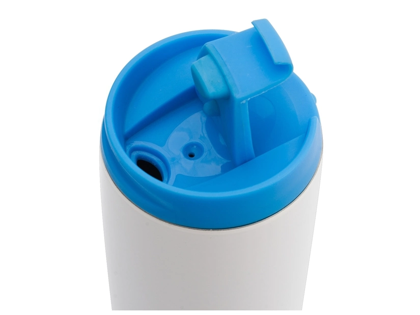 Kubek termiczny Fresvik 390 ml, niebieski/biały 