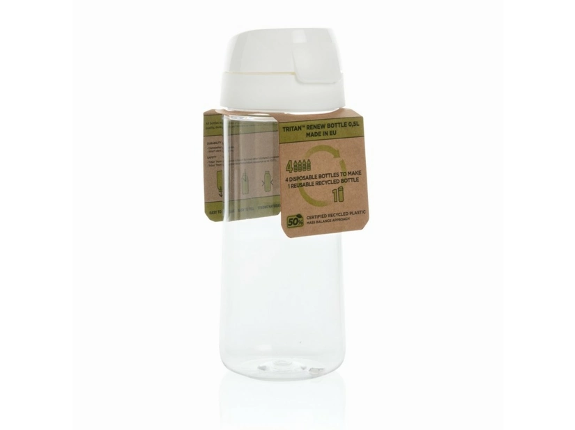 Biała butelka sportowa 500 ml Tritan™ Renew