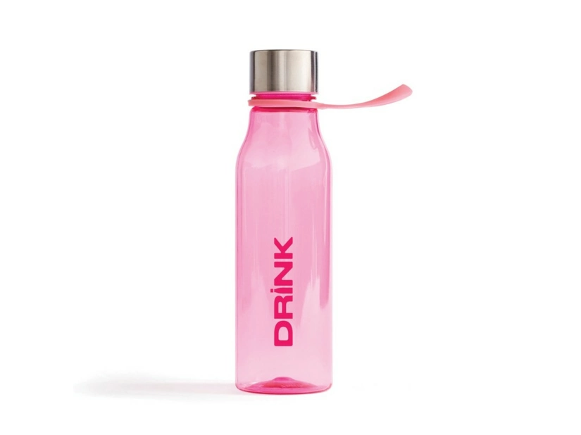 Różowa Butelka z Tritanu 600 ml