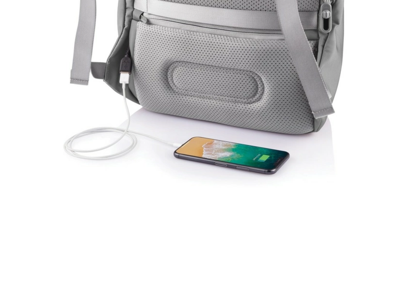 Plecak antykradzieżowy Bobby Soft, szary