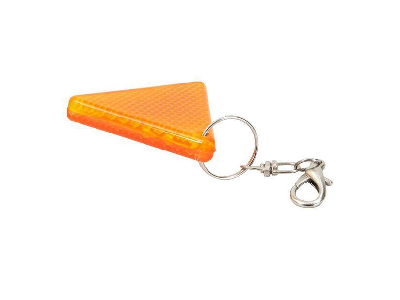 Brelok odblaskowy Seguro pomarańczowy z karabińczykiem