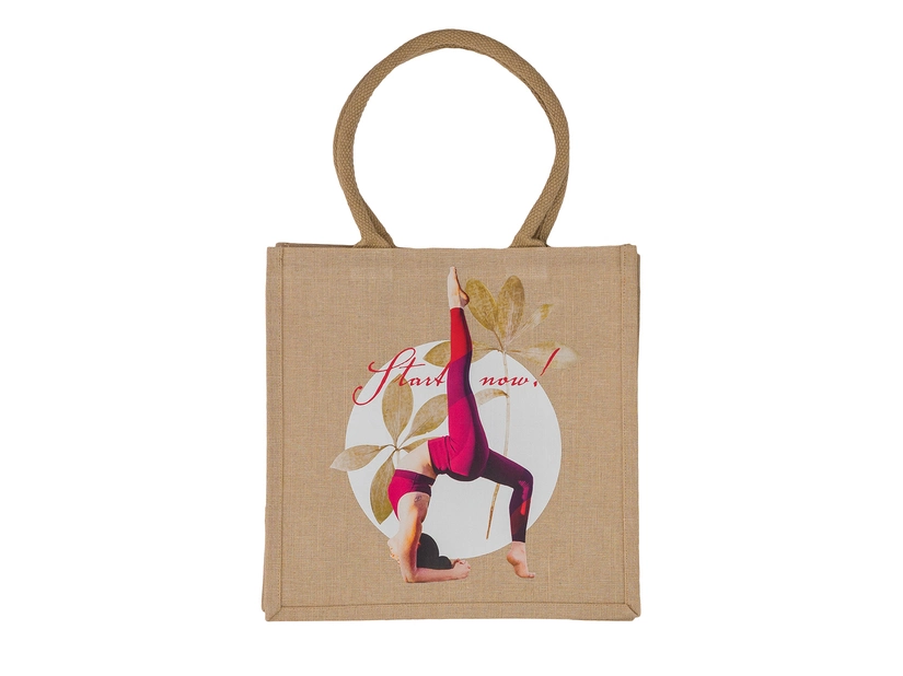 Torba na zakupy z juty Natural Shopper, beżowy