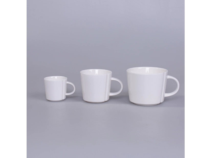 Kubek biały ceramiczny, Lucas 350 ml