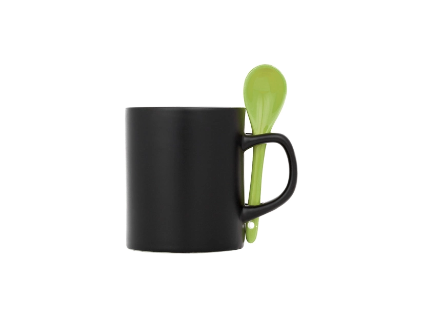 Kubek ceramiczny z nadrukiem 300 ml, zielony