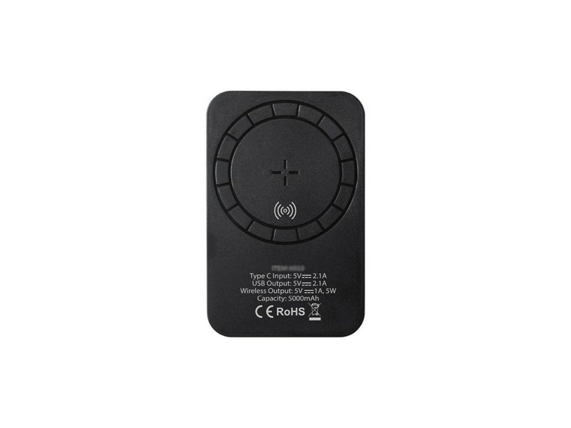 Magnetyczny bezprzewodowy power bank 5000 mAh, ładowarka bezprzewodowa 5W