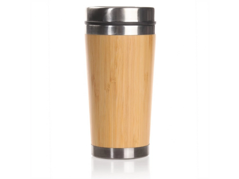 Bambusowy kubek termiczny do firmowego nadruku logo, 400 ml