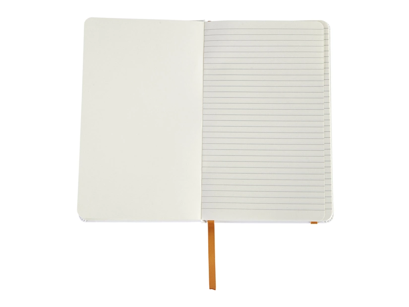 Notatnik Carmona 130x210/80k linia, pomarańczowy/biały 