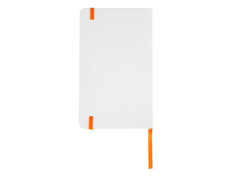 Notatnik Carmona 130x210/80k linia, pomarańczowy/biały 