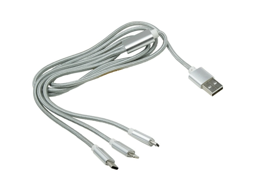 Kabel do ładowania, srebrny