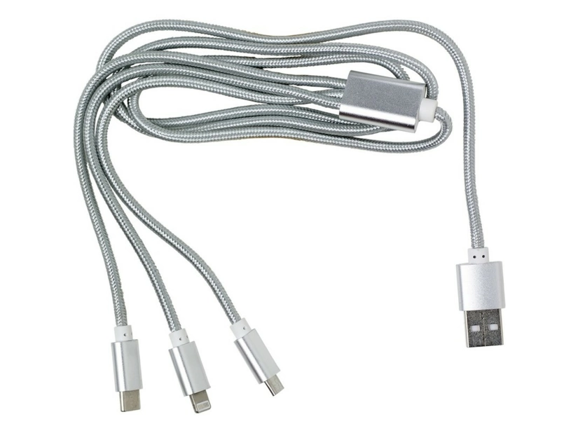 Kabel do ładowania, srebrny