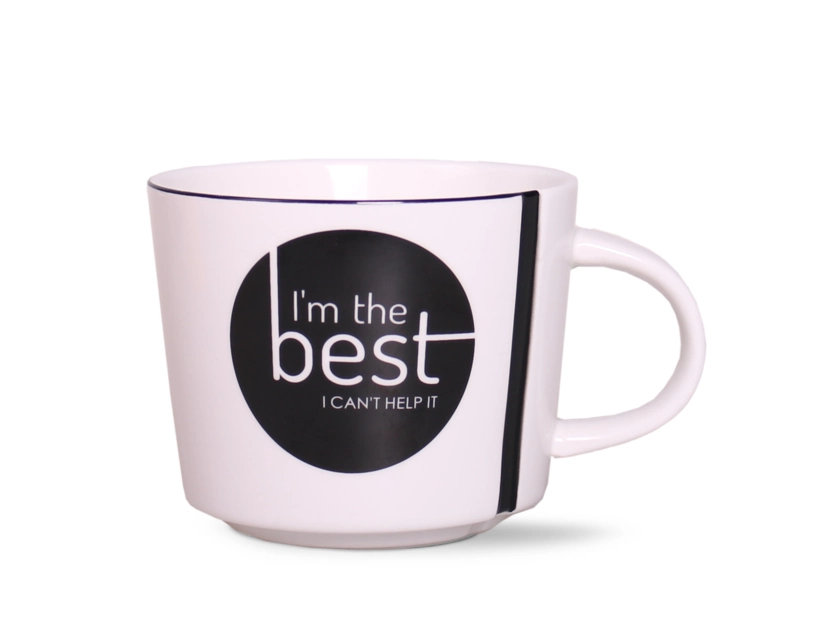 Kubek biały ceramiczny, Lucas 350 ml