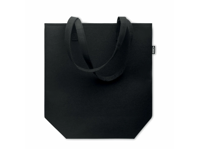 Torba na zakupy z filcu RPET Nata, czarna