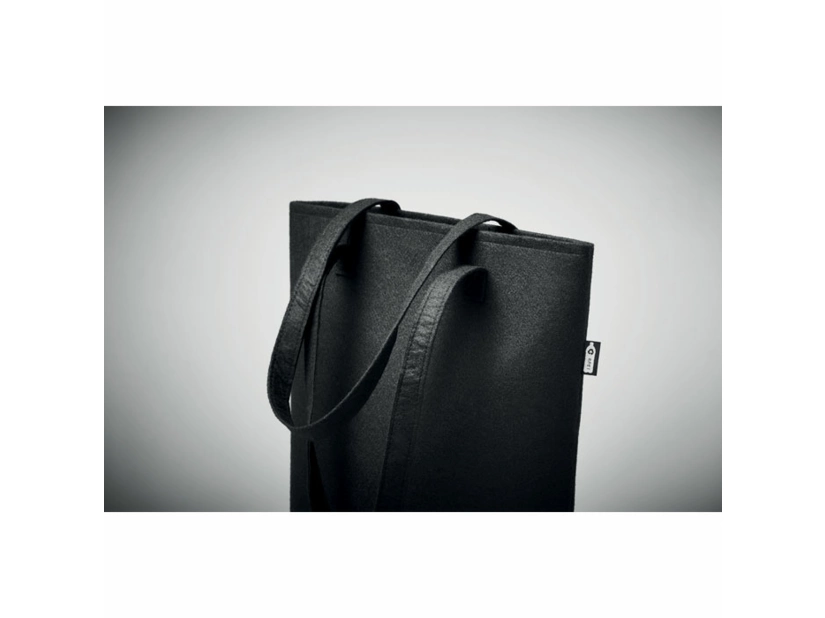 Torba na zakupy z filcu RPET Nata, czarna