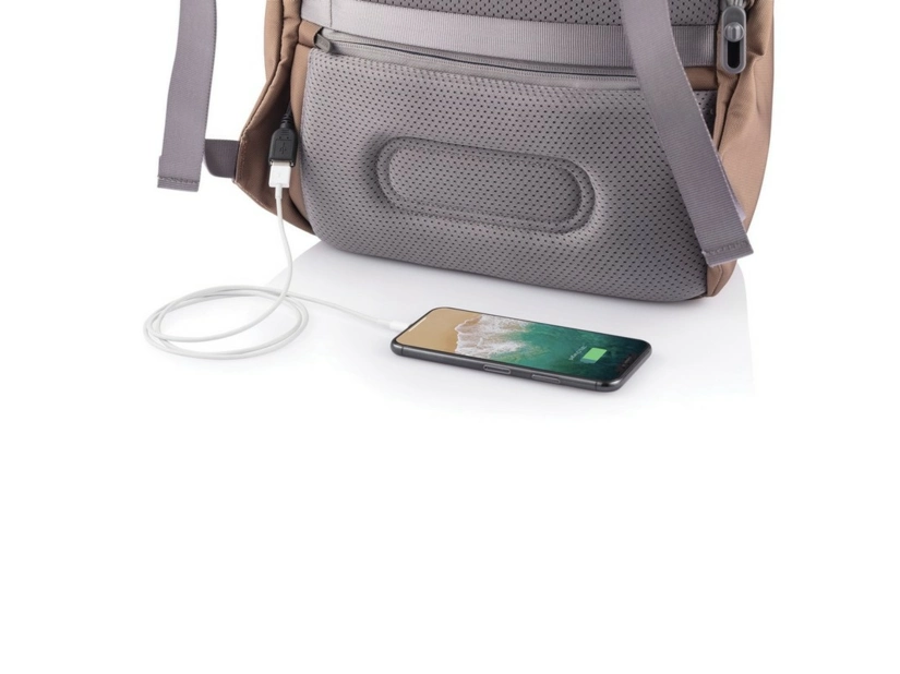 Plecak antykradzieżowy Bobby Soft, brązowy