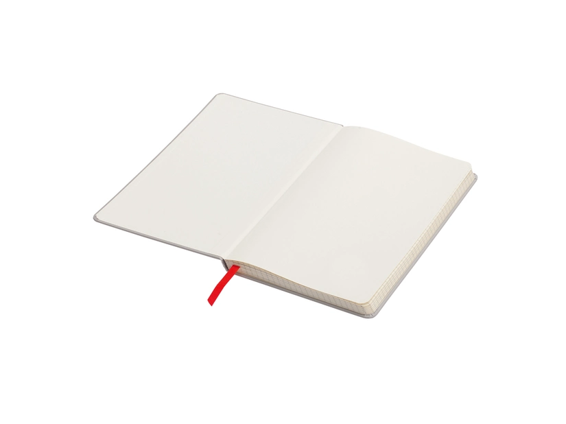 Notatnik 130x210/80k kratka Cartagena, czerwony/szary