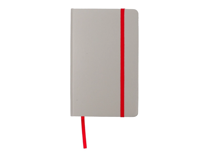 Notatnik 130x210/80k kratka Cartagena, czerwony/szary