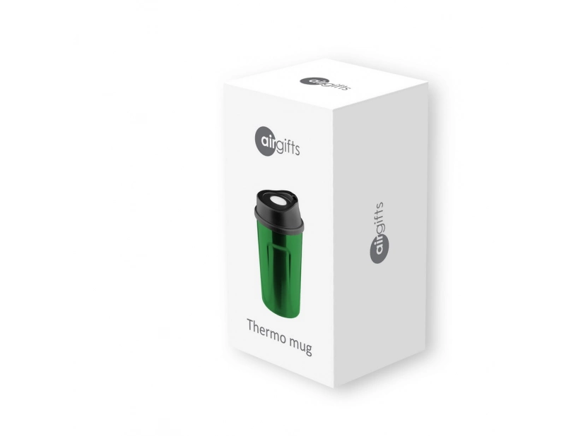 Kubek termiczny 330ml w zielonym kolorze do nadruku logo