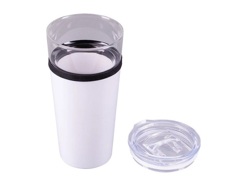 Kubek szklany 400ml, biały