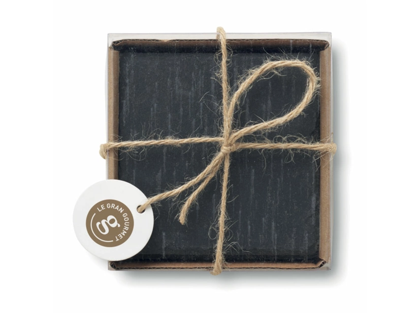 Kamienne podkładki pod kubek, zestaw 4szt