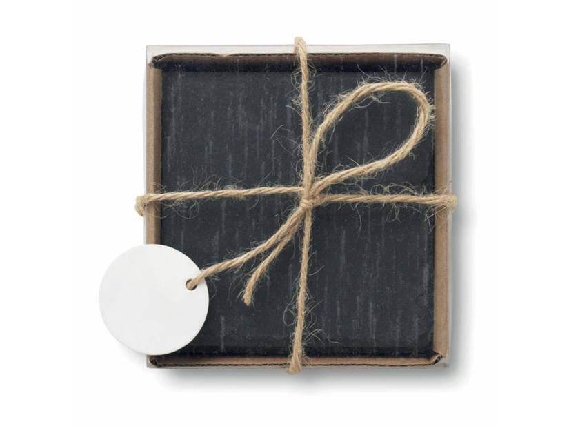 Kamienne podkładki pod kubek, zestaw 4szt