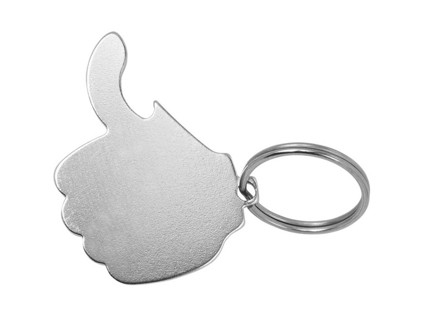 Srebrny brelok z otwieraczem w kształcie kciuka