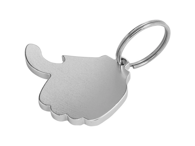 Srebrny brelok z otwieraczem w kształcie kciuka